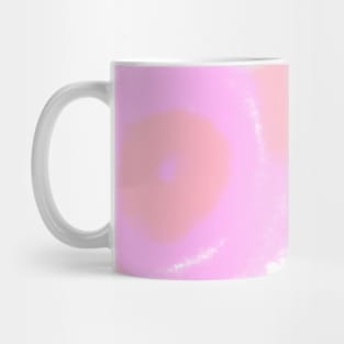 Pink orange green watercolor abstract art Mug